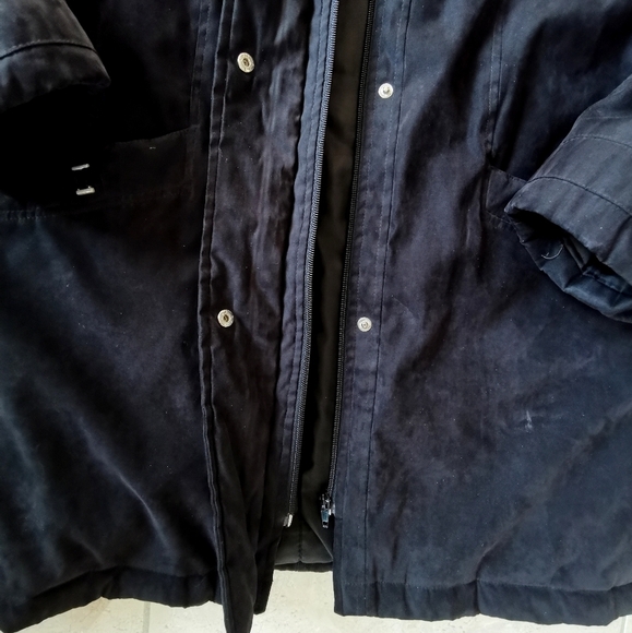 APROPOS black car coat faux suede feel - Picture 8 of 10